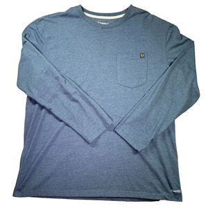 Noble Outfitters Work Long‎ Sleeve Shirt Mens 2XL Gray Full Flexx Pocket Casual